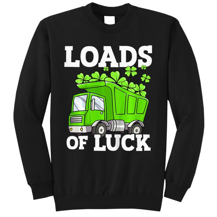 St Patricks Day Lucky Construction Truck Tall Sweatshirt