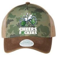 St Patricks Day Cheers Fckers Shamrock Clover Green Beer Legacy Tie Dye Trucker Hat