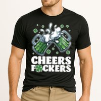St Patricks Day Cheers Fckers Shamrock Clover Green Beer Performance Shirt