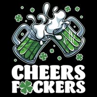 St Patricks Day Cheers Fckers Shamrock Clover Green Beer 7-Panel Snapback Hat