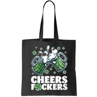 St Patricks Day Cheers Fckers Shamrock Clover Green Beer Bag