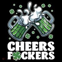 St Patricks Day Cheers Fckers Shamrock Clover Green Beer Youth Performance Sprint T-Shirt