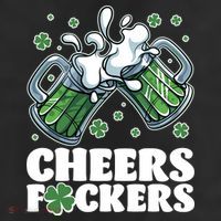 St Patricks Day Cheers Fckers Shamrock Clover Green Beer 25L Jumbo Tote