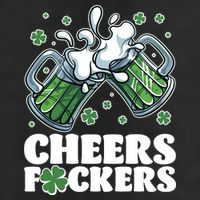 St Patricks Day Cheers Fckers Shamrock Clover Green Beer Trucker Hat