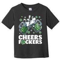 St Patricks Day Cheers Fckers Shamrock Clover Green Beer Toddler T-Shirt