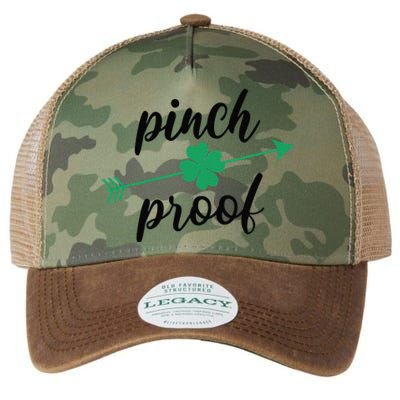 Saint Patrick's Day Pinch Proof Paddy's Day March 17 Design Cute Legacy Tie Dye Trucker Hat