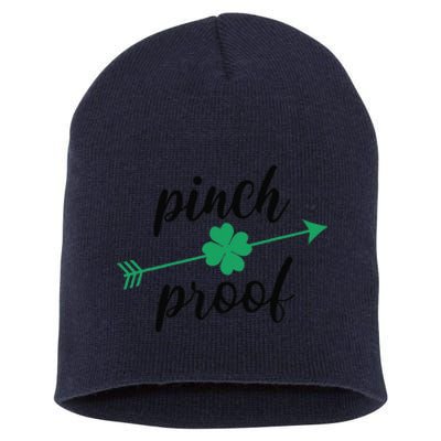 Saint Patrick's Day Pinch Proof Paddy's Day March 17 Design Cute Short Acrylic Beanie