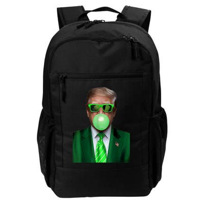 St. Patricks Day Funny Trump Bubble. Gum Design Green Gift Backpack