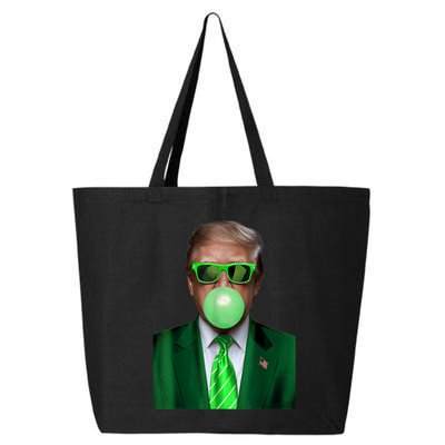 St. Patricks Day Funny Trump Bubble. Gum Design Green Gift 25L Jumbo Tote
