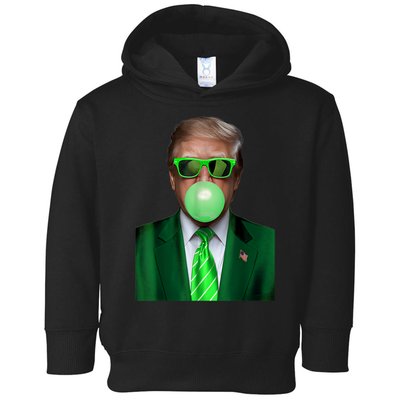 St. Patricks Day Funny Trump Bubble. Gum Design Green Gift Toddler Hoodie