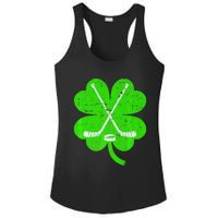 St Patricks Day Irish Hockey Shamrock Costume Ladies PosiCharge Competitor Racerback Tank