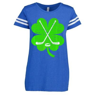 St Patricks Day Irish Hockey Shamrock Costume Enza Ladies Jersey Football T-Shirt