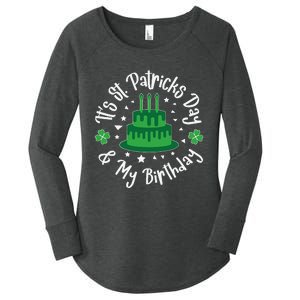 Saint Patrick's Day Funny Graphic Quote Print Birthday Gift Women's Perfect Tri Tunic Long Sleeve Shirt