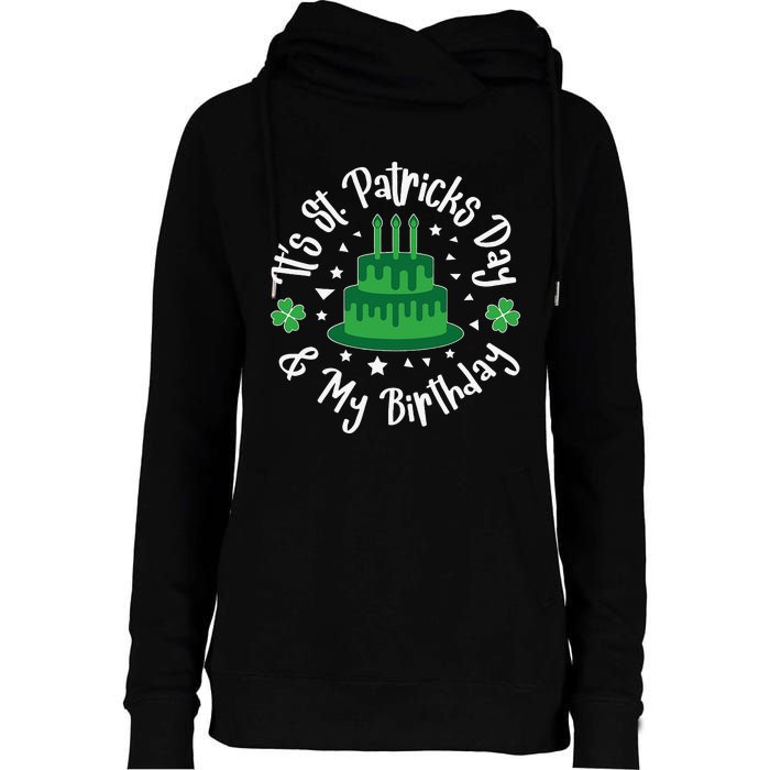 Saint Patrick's Day Funny Graphic Quote Print Birthday Gift Womens Funnel Neck Pullover Hood