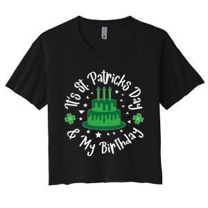 Saint Patrick's Day Funny Graphic Quote Print Birthday Gift Women's Crop Top Tee