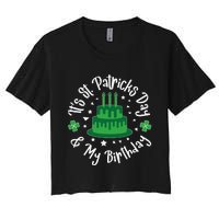 Saint Patrick's Day Funny Graphic Quote Print Birthday Gift Women's Crop Top Tee