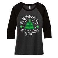 Saint Patrick's Day Funny Graphic Quote Print Birthday Gift Women's Tri-Blend 3/4-Sleeve Raglan Shirt