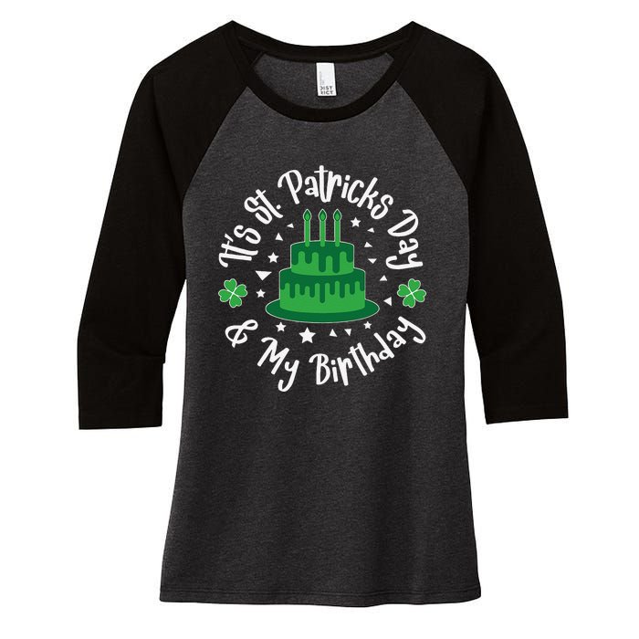 Saint Patrick's Day Funny Graphic Quote Print Birthday Gift Women's Tri-Blend 3/4-Sleeve Raglan Shirt