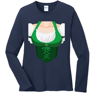 St. Patricks Day Women Sexy Costume Top Ladies Long Sleeve Shirt