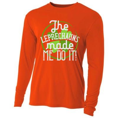 St Patricks Day Gift The Goblins Have Brought Me To This Funny Gift Cooling Performance Long Sleeve Crew