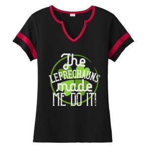 St Patricks Day Gift The Goblins Have Brought Me To This Funny Gift Ladies Halftime Notch Neck Tee