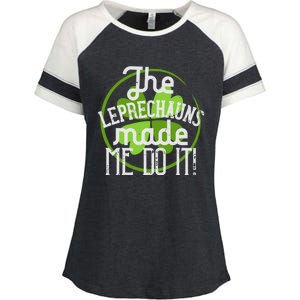 St Patricks Day Gift The Goblins Have Brought Me To This Funny Gift Enza Ladies Jersey Colorblock Tee