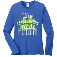 St Patricks Day Gift The Goblins Have Brought Me To This Funny Gift Ladies Long Sleeve Shirt