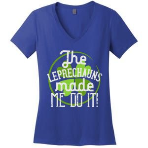 St Patricks Day Gift The Goblins Have Brought Me To This Funny Gift Women's V-Neck T-Shirt