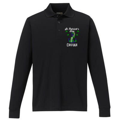 St. PatrickS Day Cruise Performance Long Sleeve Polo