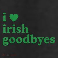 St Patricks Day I Love Irish Goodbyes I Heart Irish Goodbyes 7 Panel Mesh Trucker Snapback Hat