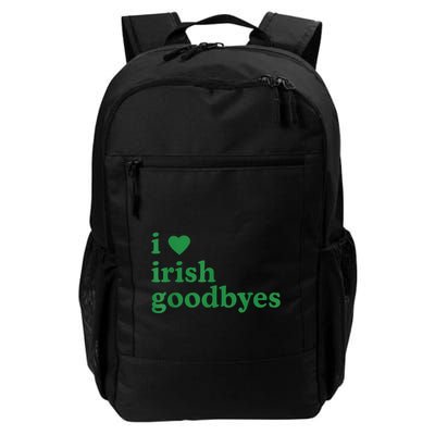 St Patricks Day I Love Irish Goodbyes I Heart Irish Goodbyes Backpack