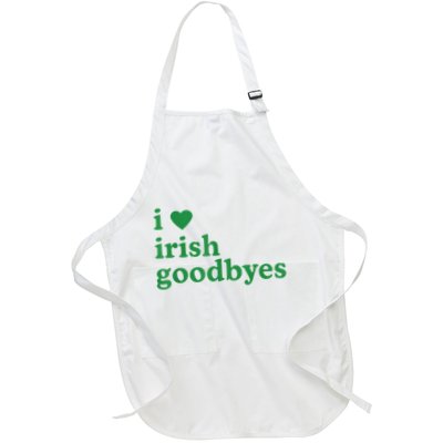 St Patricks Day I Love Irish Goodbyes I Heart Irish Goodbyes Apron