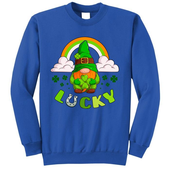 St Patricks Day Lucky Gnome Irish Rainbow Cute Gift Sweatshirt