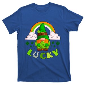 St Patricks Day Lucky Gnome Irish Rainbow Cute Gift T-Shirt