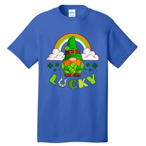 St Patricks Day Lucky Gnome Irish Rainbow Cute Gift Tall T-Shirt