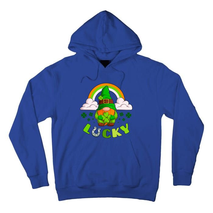 St Patricks Day Lucky Gnome Irish Rainbow Cute Gift Tall Hoodie