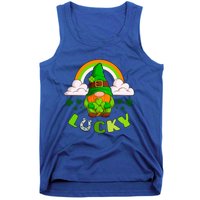 St Patricks Day Lucky Gnome Irish Rainbow Cute Gift Tank Top