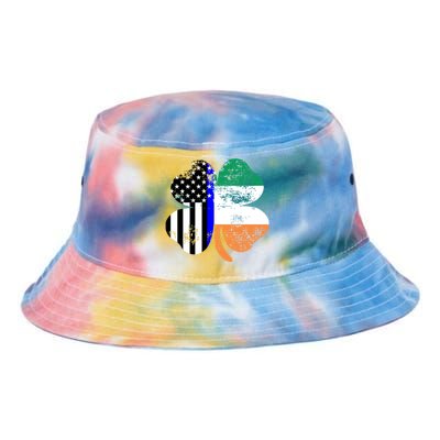 St Patricks Day Police Officer Support Gift Tie Dye Newport Bucket Hat