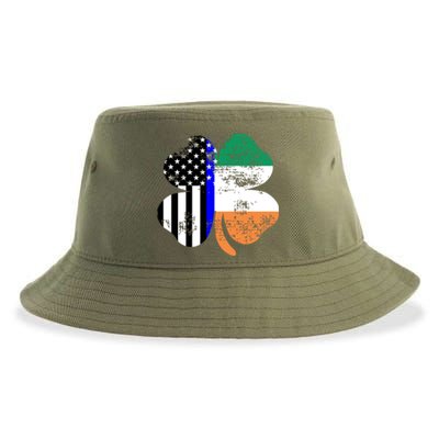 St Patricks Day Police Officer Support Gift Sustainable Bucket Hat