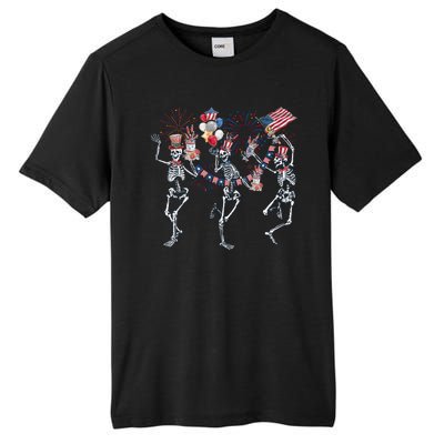 Skeleton Party Dance 4th Of July Tall Fusion ChromaSoft Performance T-Shirt