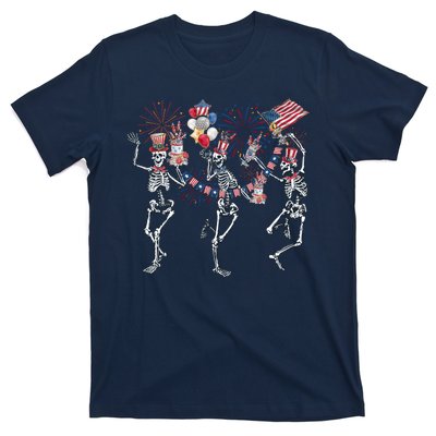 Skeleton Party Dance 4th Of July T-Shirt