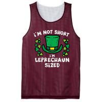 St Patricks Day Not Short Leprechaun Sized Mesh Reversible Basketball Jersey Tank