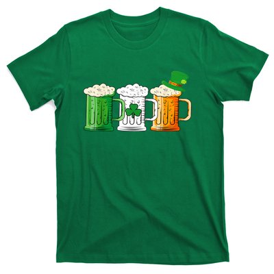 St Patricks Day Irish Beer Ireland Flag Leprechaun Cute Clover Gift T-Shirt