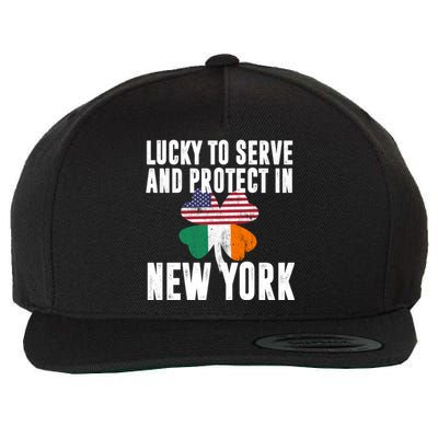 St Patricks Day Irish Police Officer In New York Gift Wool Snapback Cap