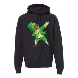 St Patricks Day Dabbing Leprechaun  Dab Dance Premium Hoodie