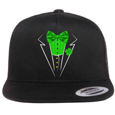 Saint Patrick's Day Irish Funny Tuxedo Costume Pub Flatbill Hat