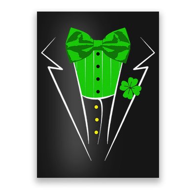Saint Patrick's Day Irish Funny Tuxedo Costume Pub Poster