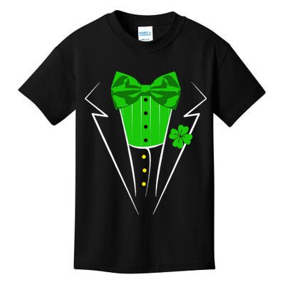 Saint Patrick's Day Irish Funny Tuxedo Costume Pub Kids T-Shirt