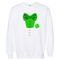 Saint Patrick's Day Irish Funny Tuxedo Costume Pub Garment-Dyed Sweatshirt