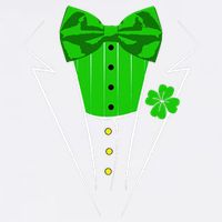 Saint Patrick's Day Irish Funny Tuxedo Costume Pub Garment-Dyed Sweatshirt